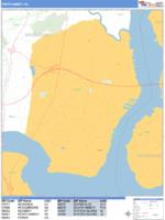 Perth Amboy Wall Map Zip Code
