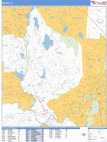 Wayne Wall Map Zip Code