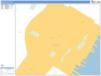 West New York Wall Map Zip Code