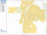 Albuquerque Wall Map Zip Code
