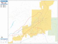 Santa Fe Wall Map Zip Code