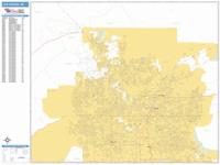 Las Vegas Wall Map Zip Code