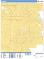 Paradise Wall Map Zip Code