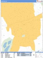 Hempstead Wall Map Zip Code