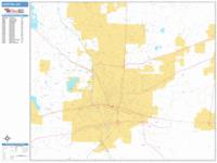 Canton Wall Map Zip Code