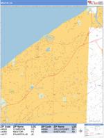 Mentor Wall Map Zip Code