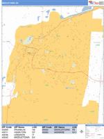 Middletown Wall Map Zip Code