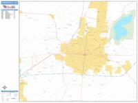 Springfield Wall Map Zip Code