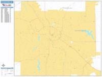 Youngstown Wall Map Zip Code