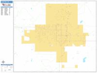 Lawton Wall Map Zip Code