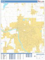 Tulsa Wall Map Zip Code