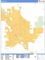 Medford Wall Map Zip Code