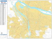 Portland Wall Map Zip Code