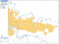 Springfield Wall Map Zip Code