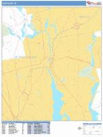 Pawtucket Wall Map Zip Code