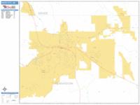 Rapid City Wall Map Zip Code