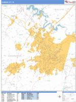 Johnson City Wall Map