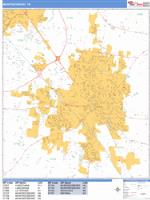 Murfreesboro Wall Map Zip Code