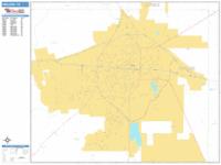Abilene Wall Map Zip Code