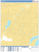 Arlington Wall Map Zip Code