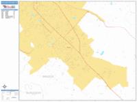 College Station Wall Map Zip Code