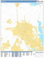 Denton Wall Map Zip Code