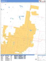 Edinburg Wall Map Zip Code