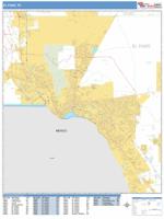 El Paso Wall Map Zip Code