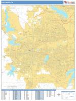 Fort Worth Wall Map Zip Code