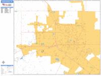 Harlingen Wall Map Zip Code