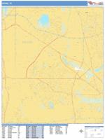 Irving Wall Map Zip Code