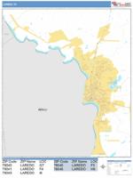 Laredo Wall Map Zip Code