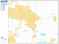 Longview Wall Map Zip Code