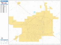 Lubbock Wall Map Zip Code