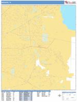 Mesquite Wall Map Zip Code