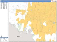 Mission Wall Map Zip Code