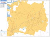 Temple Wall Map Zip Code