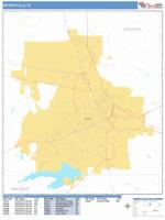 Wichita Falls Wall Map Zip Code