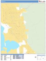 Provo Wall Map Zip Code