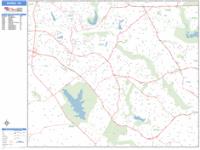 Burke Wall Map Zip Code