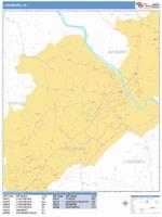 Lynchburg Wall Map Zip Code