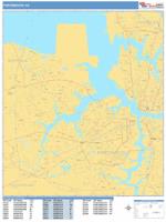 Portsmouth Wall Map Zip Code