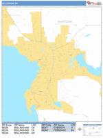Bellingham Wall Map Zip Code