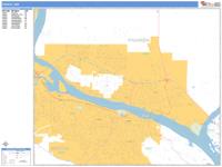 Pasco Wall Map Zip Code