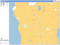 Shoreline Wall Map Zip Code