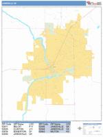 Janesville Wall Map Zip Code