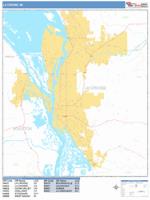 La Crosse Wall Map Zip Code