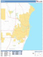 Racine Wall Map