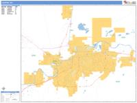 Casper Wall Map Zip Code