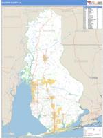 Baldwin County, AL Wall Map Zip Code